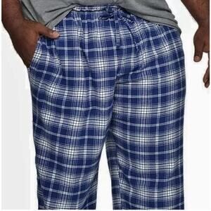 Sonoma Flannel Sleep Pant Blue/White Plaid - XXL Tall Week with Pockets
